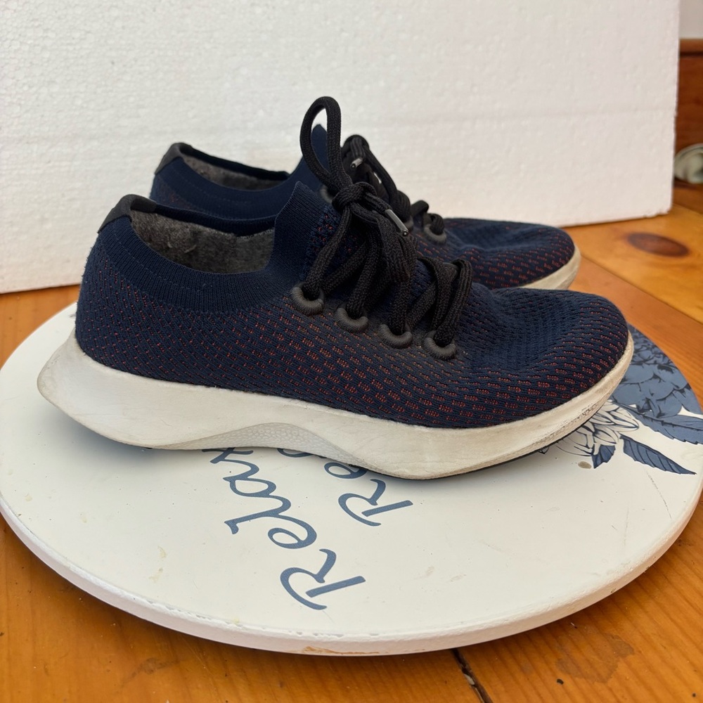 Allbirds Tree Dashers Navy Knit Sneakers Womens 6.5